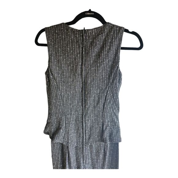 SCOTT MCCLINTOCK Millenium 2000 Gray/Silver Long Dress - Size 4 - Picture 9 of 11